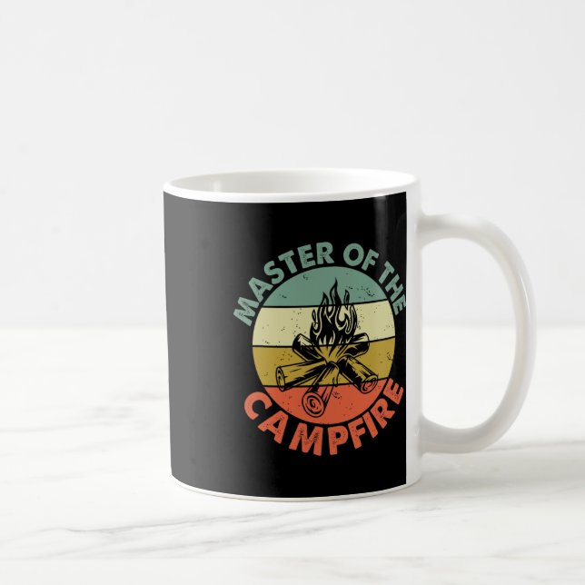 Master Of The Campfire Dad Camping Shirt Camping D Coffee Mug (Right)