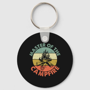 Master Of The Campfire Dad Camping Shirt Camping D Key Ring