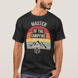Master Of The Campfire Funny Camping Retro T-Shirt