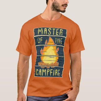 Master of the Campfire Funny Vintage Camping Gift T-Shirt