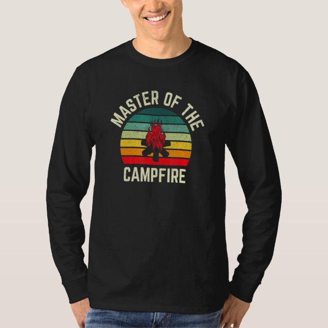 Master Of The Campfire Vintage Camping T-Shirt (Front)