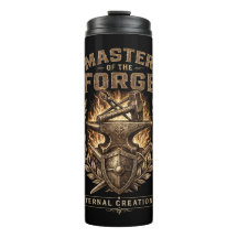 Master of the Forge Blacksmith Anvil & Hammer Coff
