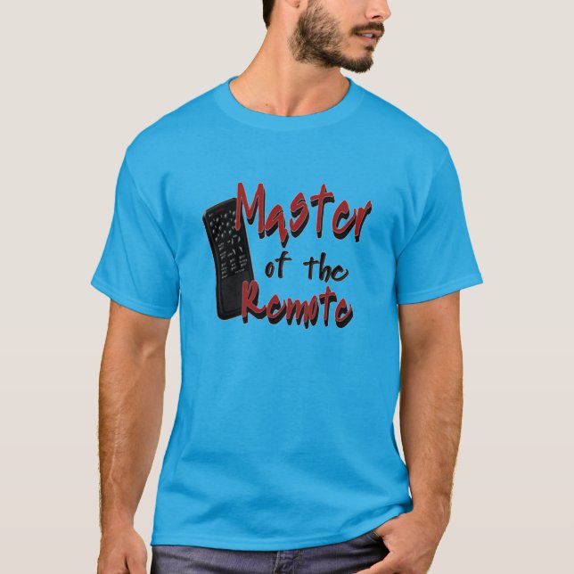 Master Of The Remote Mens' Humour T-Shirt (Front)