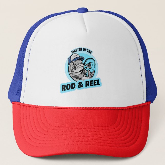 Master Of The Road And Reel Trucker Hat (Front)