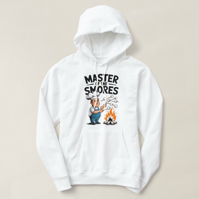 Master of the S’mores Funny Campfire Design Hoodie (Design Front)