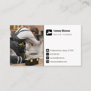 Master plumber   Handy Man Business Card