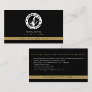 Master plumber Handy Man Business Card