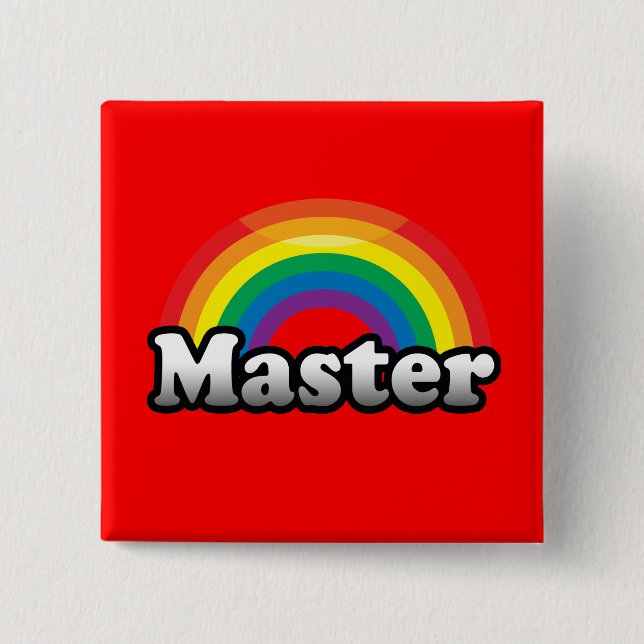 MASTER PRIDE 15 CM SQUARE BADGE (Front)