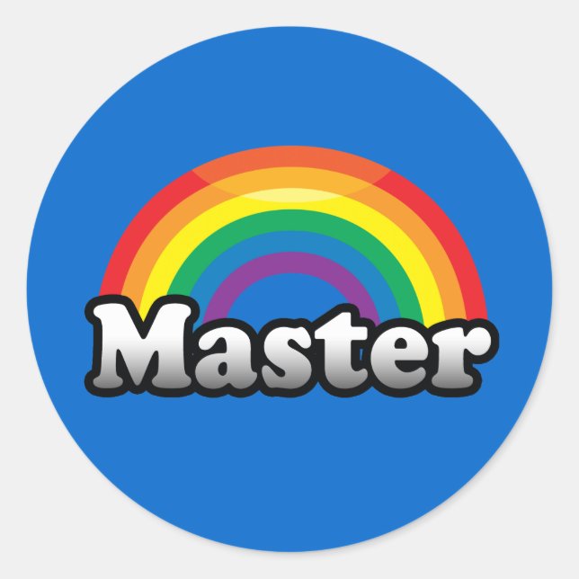 MASTER PRIDE CLASSIC ROUND STICKER (Front)