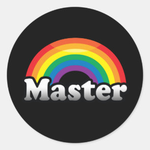 MASTER PRIDE CLASSIC ROUND STICKER