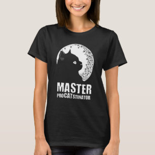 Master Procatstinator Cat Humour Kitten Lazy T-Shirt