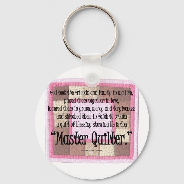 Master quilter key ring (Front)