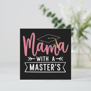 Master’s Degree Mama MBA Masters Degree Graduation Invitation