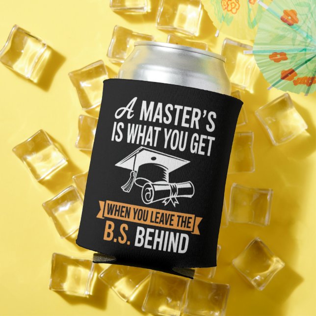 Master’s Degree MBA Masters Degree Graduation  Can Cooler (In Situ Summer)