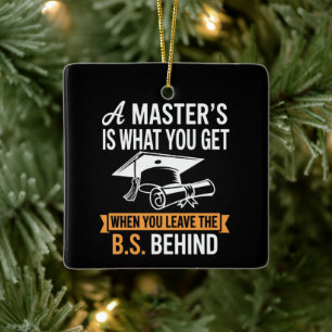 Master’s Degree MBA Masters Degree Graduation  Ceramic Ornament