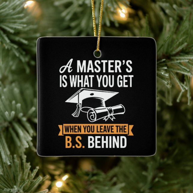 Master’s Degree MBA Masters Degree Graduation  Ceramic Ornament (Tree)