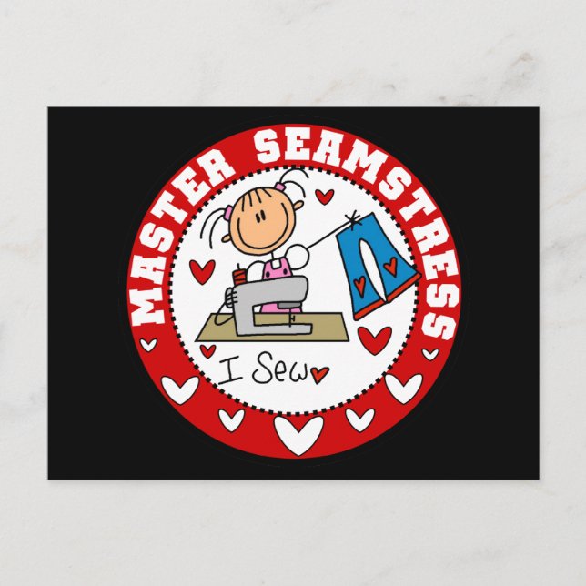 Master Seamstress T-shirts and Gifts Postcard (Front)