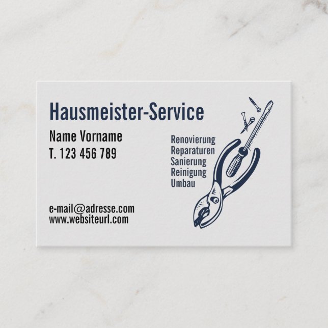 master service business card (Front)