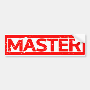Master Stamp Bumper Sticker