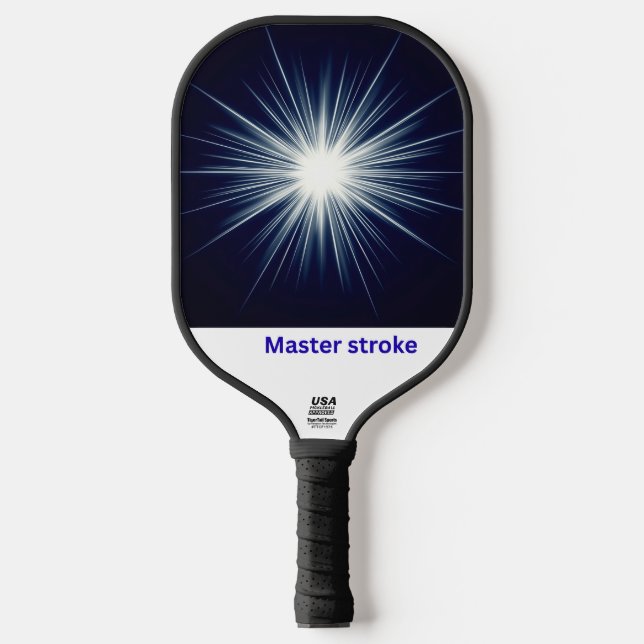 Master Stroke – Bold Cosmic Impact Design Pickleball Paddle (Front)