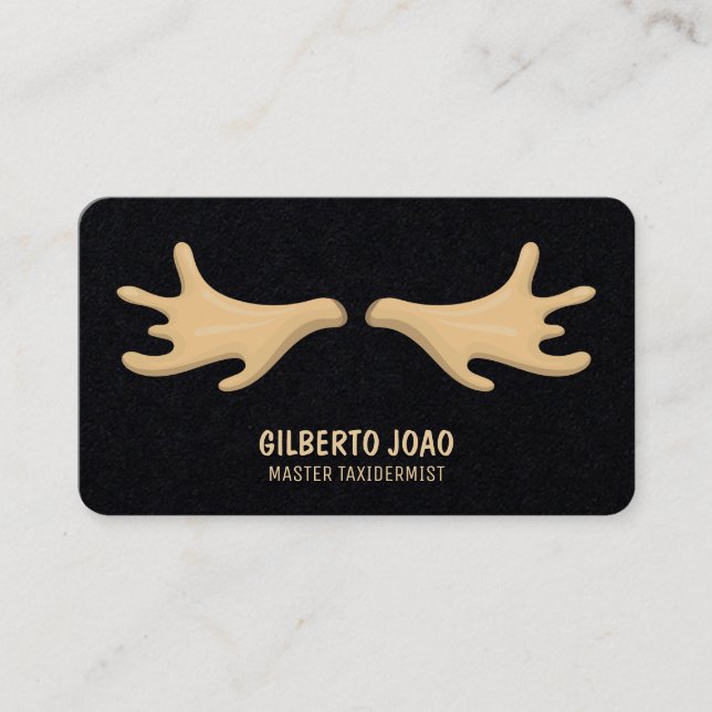 Master Taxidermist  Business Card (Front)