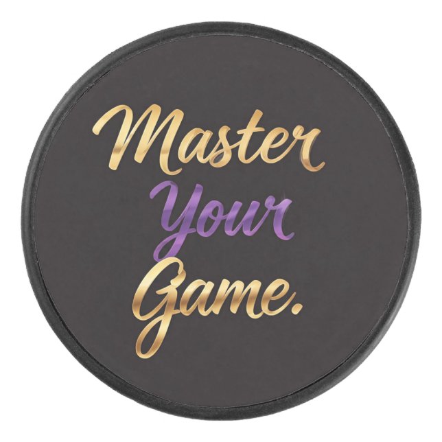 Master Your Game  Hockey Puck (Front)