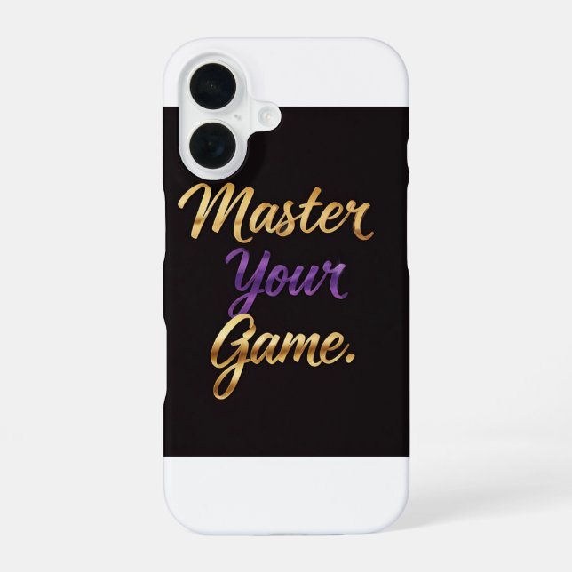 Master Your Game  iPhone 16 Case (Back)