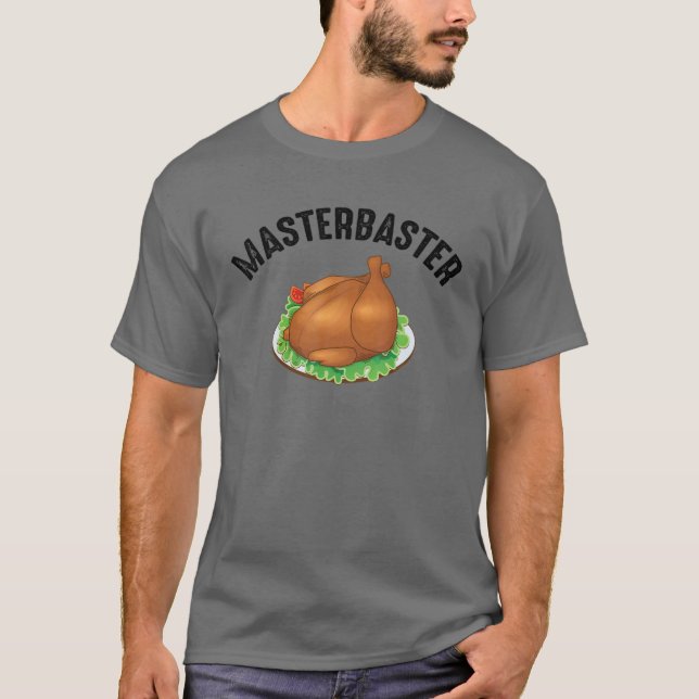 Masterbaster Turkey | Cool Funny Thanksgiving Day T-Shirt (Front)