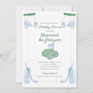 Mastered First Year Birthday Par-tee Invitation