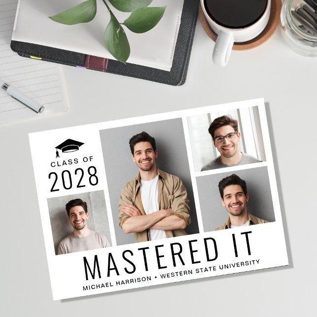 Mastered It 5 Photo Masters Degree Graduation Announcement (Creator Uploaded)
