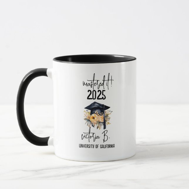Mastered It Graduation College Graduate Gift, Mug (Left)