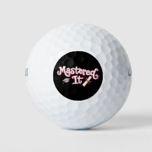 Mastered It Graduation Master's Degree Graduate Golf Balls