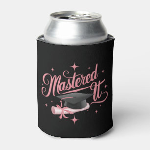 Mastered It Masters Degree Graduate MBA Graduation Can Cooler
