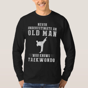 Mastering Humour and Taekwondo: Old Man Unleashes T-Shirt