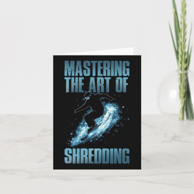 Mastering The Art Of Shredding  Card (Front)