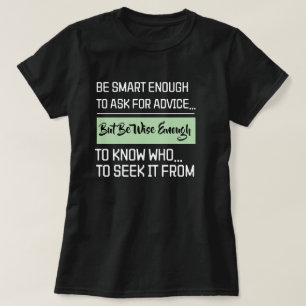 Mastermind Mentorship Wise Mindset Quote Black T-Shirt