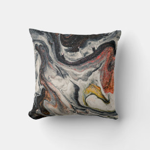 Masterpiece of designing art. Swirls of marble and Cushion