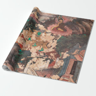 Masterpiece of traditional Thai style painting art Wrapping Paper