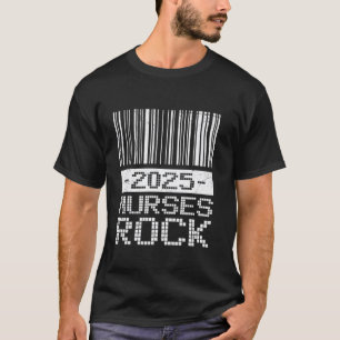 Master's Degree 2025 NURSES ROCKs Funny M SN T-Shirt