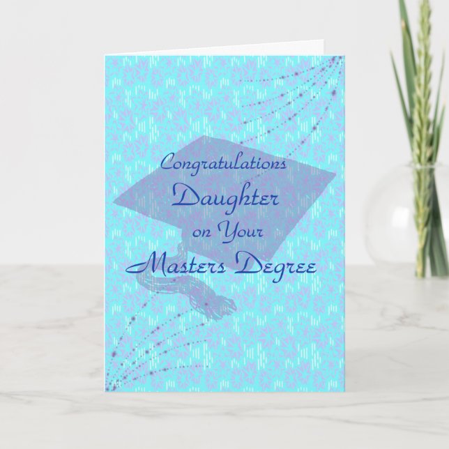 Masters Degree Card for Daughter (Front)
