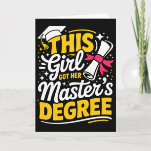 Masters Degree Graduation 2026 Msw Mph Mpa Busines Card