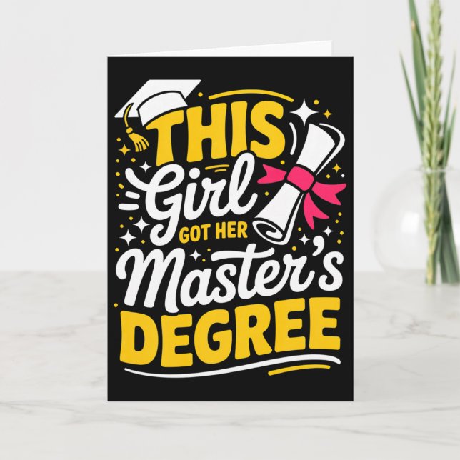 Masters Degree Graduation 2026 Msw Mph Mpa Busines Card (Front)