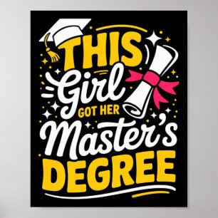 Masters Degree Graduation 2026 Msw Mph Mpa Busines Poster