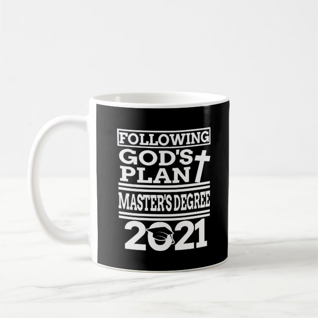 Masters Degree Graduation Christian MSW MBA MPH  Coffee Mug (Left)