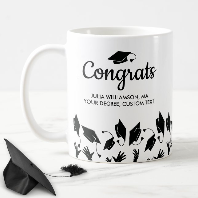 Masters Degree MA MS Graduation Gift Congrats Grad Coffee Mug (Creator Uploaded)