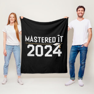 Master's Degree Mastered It 2024 Masters Degree Fleece Blanket