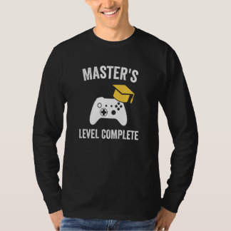 Master's Gamer Graduate Graduation T-Shirt