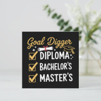 Masters Graduation Goal Digger Mastered It Class 
