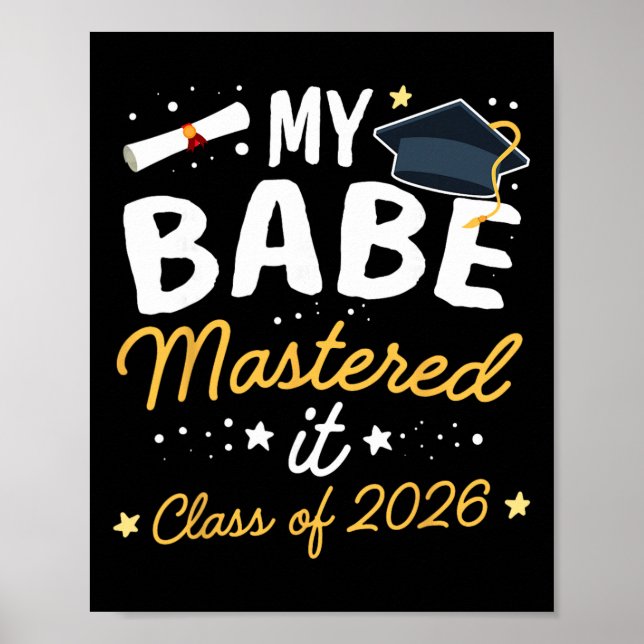 Masters Graduation My Be Mastered It Cl Of 2026 _3 Poster (Front)