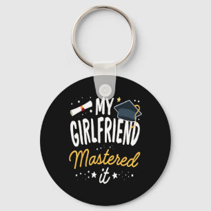 Masters Graduation Tee My Girlfriend Mastered It C Key Ring